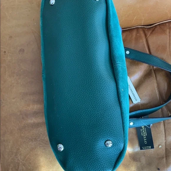 NWT Tignanello Suede Zip Slouch shoulder handbag - Picture 7 of 13